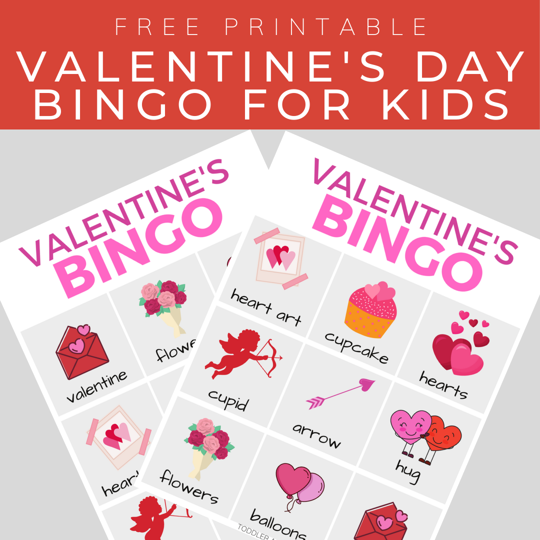 valentine's day bingo for preschoolers - toddler approved